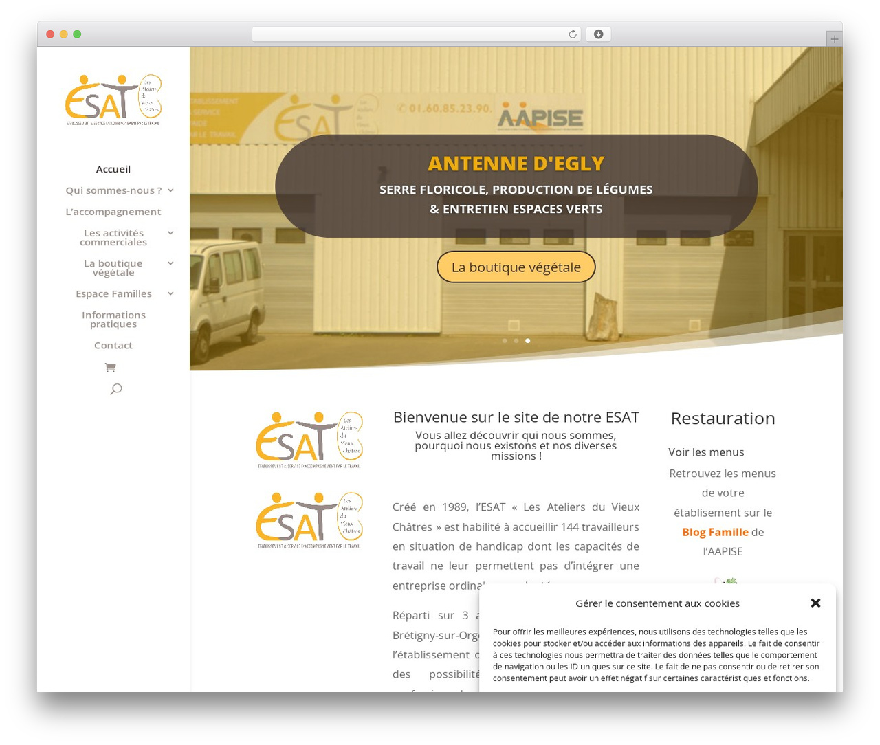 Theme WordPress Divi - aapise-esat.fr