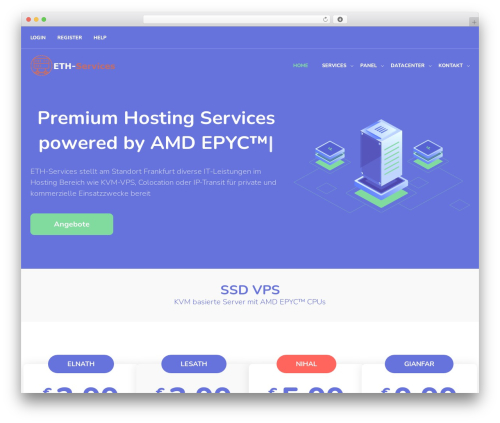 Modeltheme framework WordPress plugin - eth-services.de