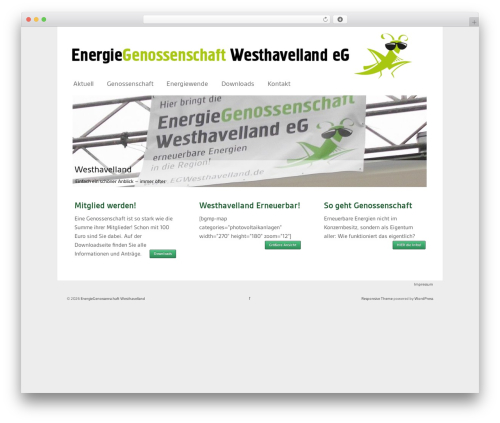 Theme WordPress Responsive full width featured area Child Theme - egwesthavelland.de