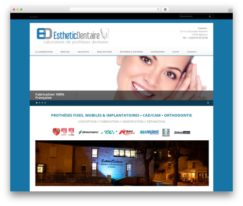 Ubergeist best WordPress theme - esthetic-dentaire.com