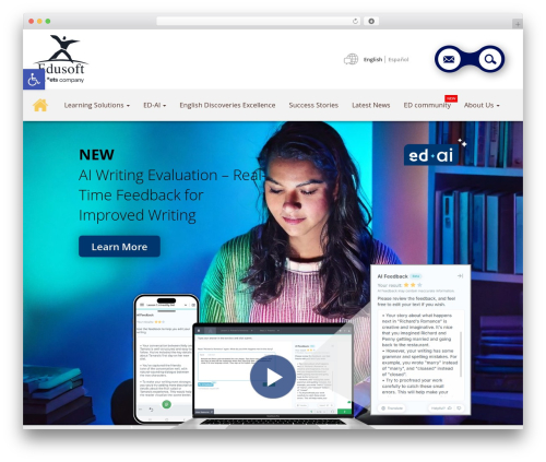 Ukemi WordPress theme - edusoftlearning.com