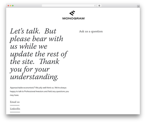 Uncode theme WordPress - monograminvest.com