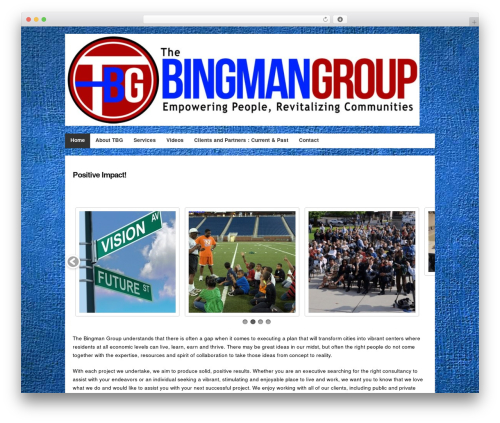 WordPress theme Builder - bingmangroup.com
