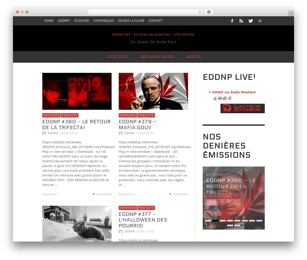 WordPress theme Eddnp - eddnp.net