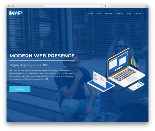 WordPress theme MWP - modernwebpresence.com