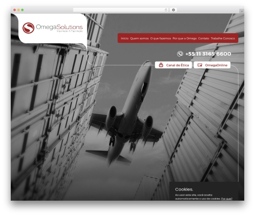 WordPress website theme Project light Theme - omegasolutions.com.br