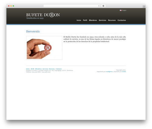WP theme Bufete Duron - bufeteduron.com
