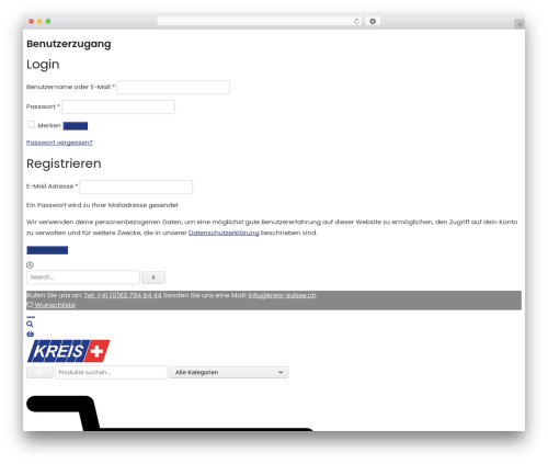 Modeltheme framework WordPress plugin - kreis-suisse.ch