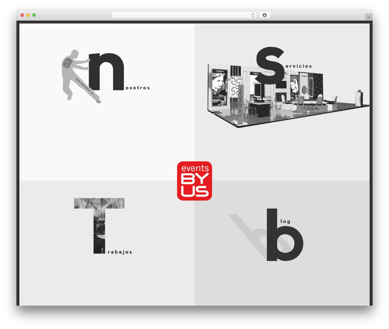 Creative free WordPress theme - eventsbyus.es