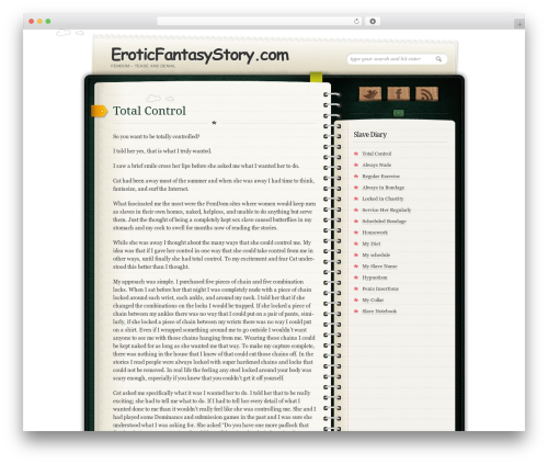 Diary/Notebook WordPress theme - eroticfantasystory.com