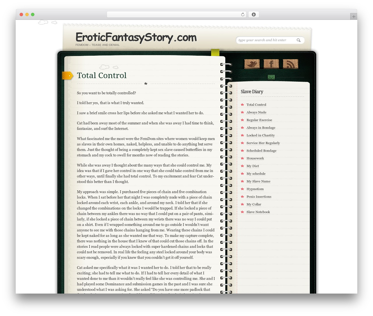 Diary/Notebook WordPress theme - eroticfantasystory.com Diary/Notebook WordPress theme - eroticfantasystory.com