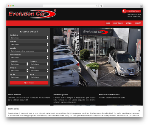 GestionaleAuto.com theme WordPress - evolutioncar.it