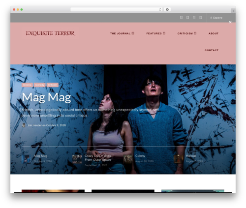 Paperback WordPress theme - exquisiteterror.com