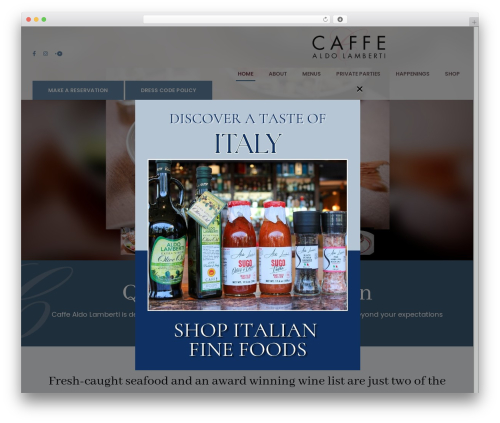 Pronto sidebar navigation WordPress plugin - caffelamberti.com
