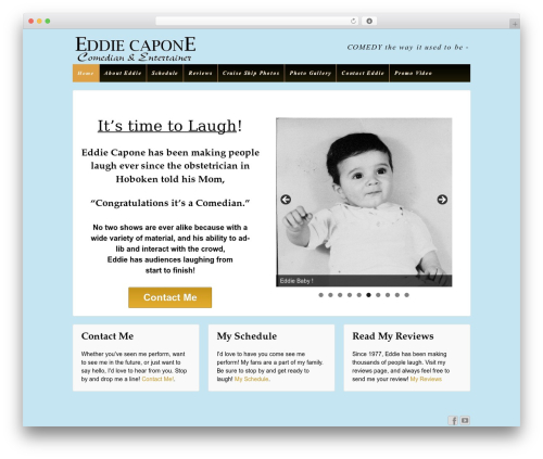 Responsive Pro WordPress theme - eddiecapone.com