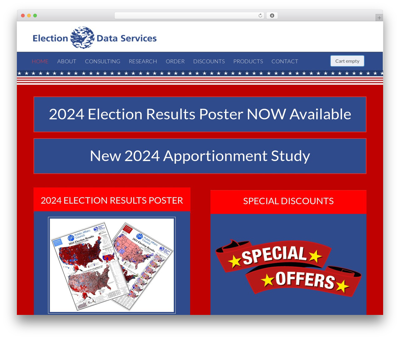 Squared theme WordPress - electiondataservices.com