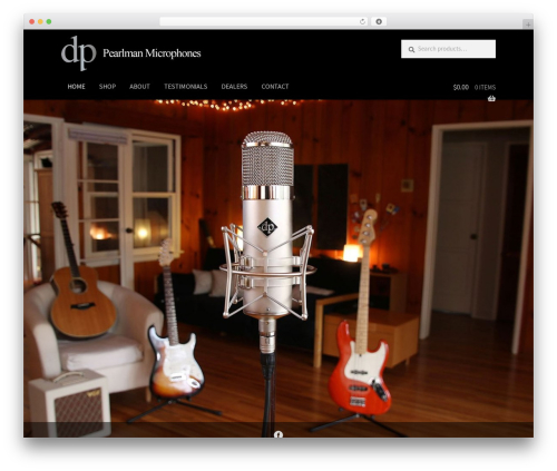 Storefront WordPress theme - pearlmanmicrophones.com