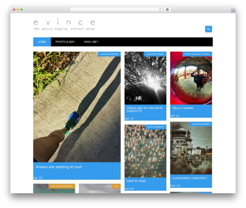 Surfarama WordPress theme - evince.net Surfarama WordPress theme - evince.net