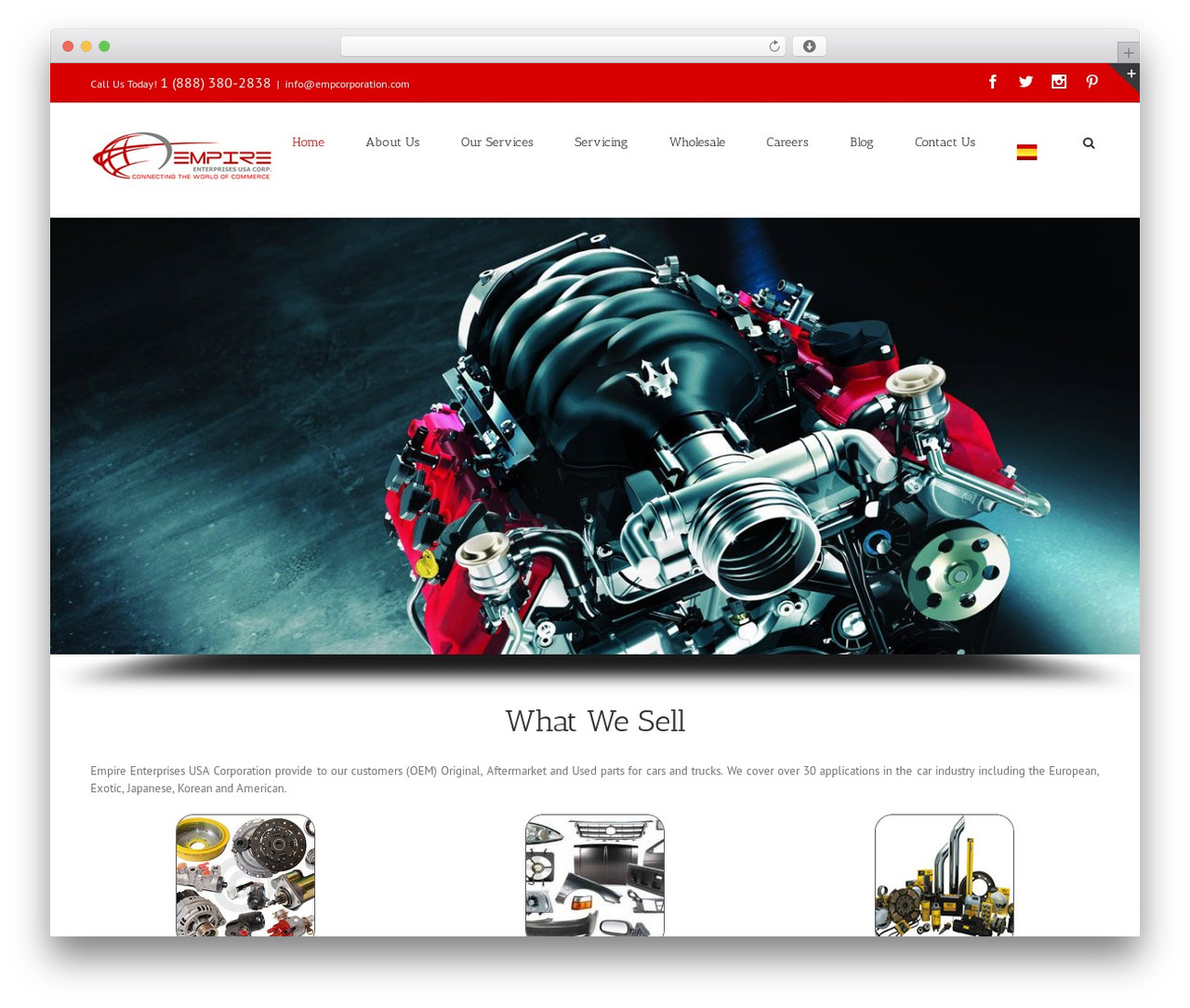 WordPress theme Avada - empireenterprisesusa.com