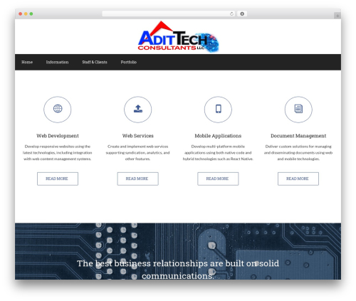 WordPress theme Electrify - adittech.com