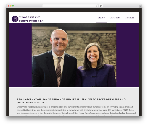Agile WordPress theme - gloorlawadr.com