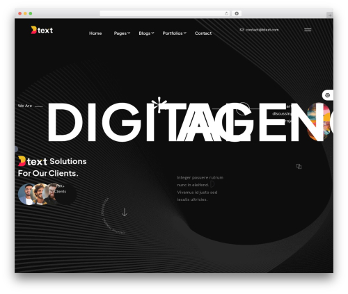 Btext WordPress theme - btext.themescamp.com/digital-agency
