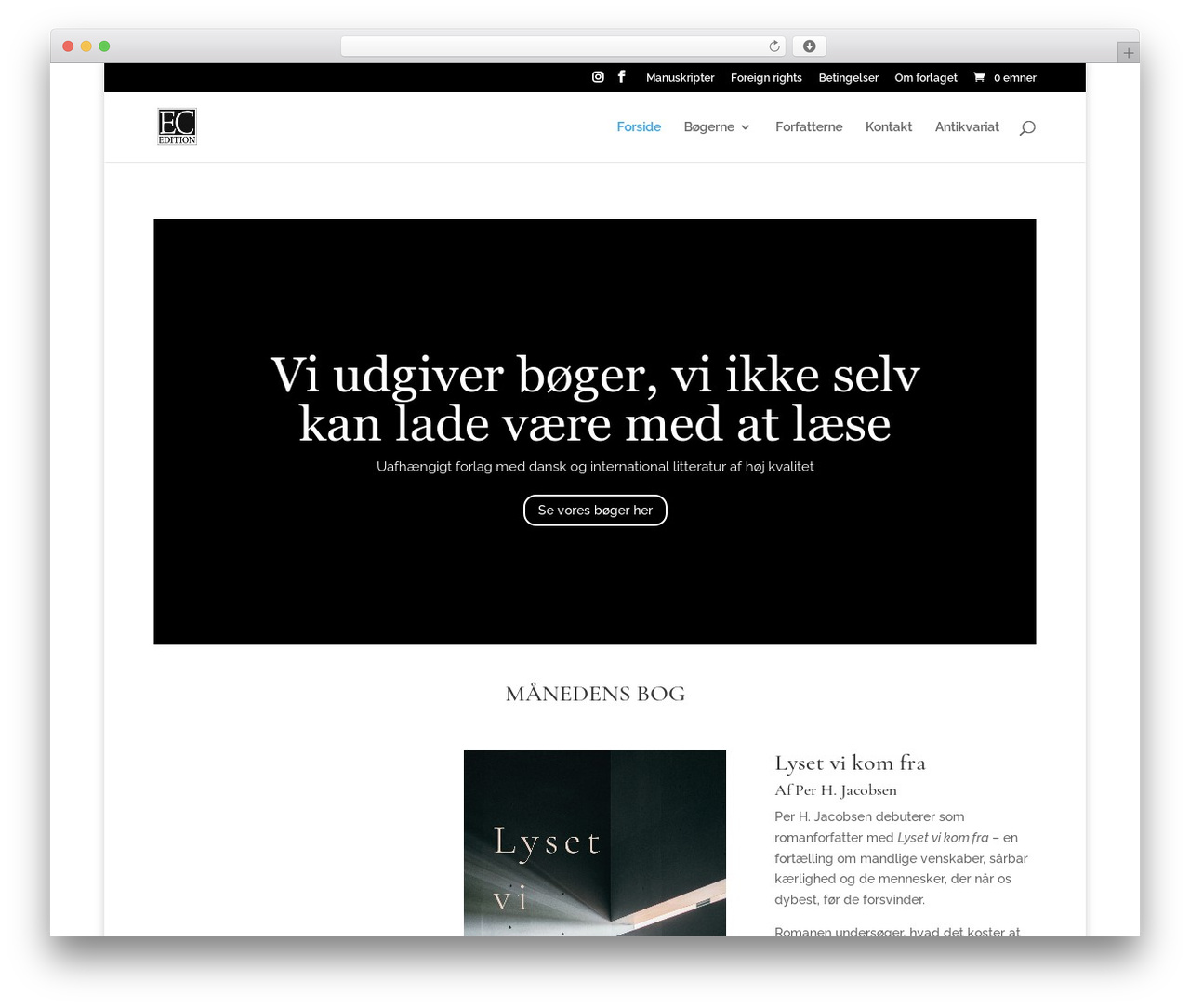 Divi WordPress theme - ec-edition.dk