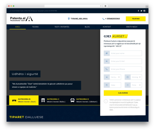 DrivingSchool WordPress theme - patenta.al