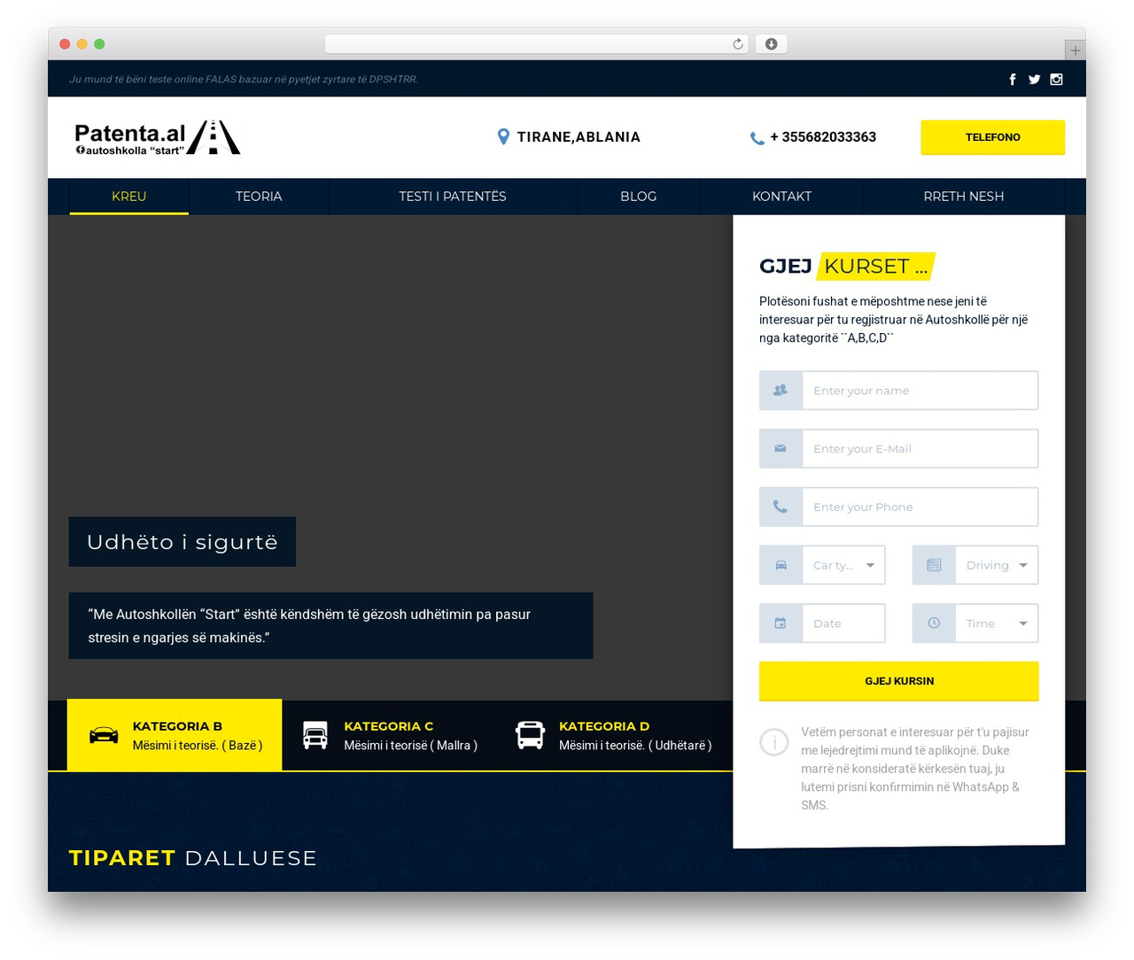 DrivingSchool WordPress theme - patenta.al DrivingSchool WordPress theme - patenta.al