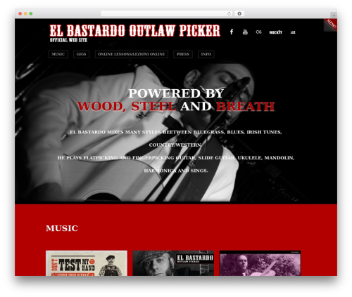 Kula WordPress theme design - elbastardo-outlawpicker.com