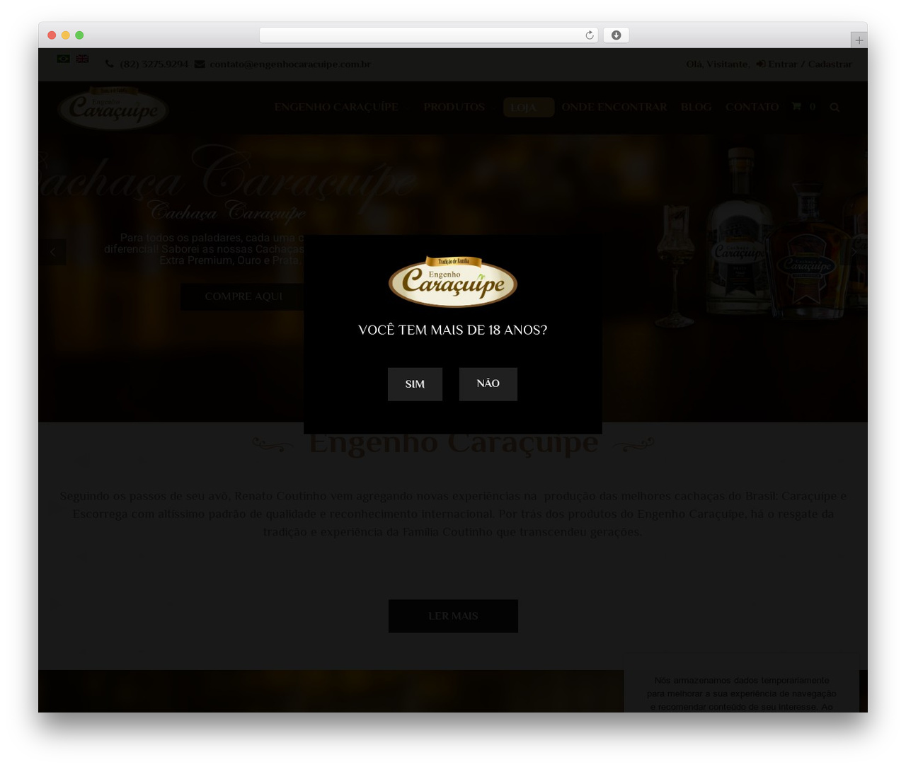 Layers premium WordPress theme - engenhocaracuipe.com.br