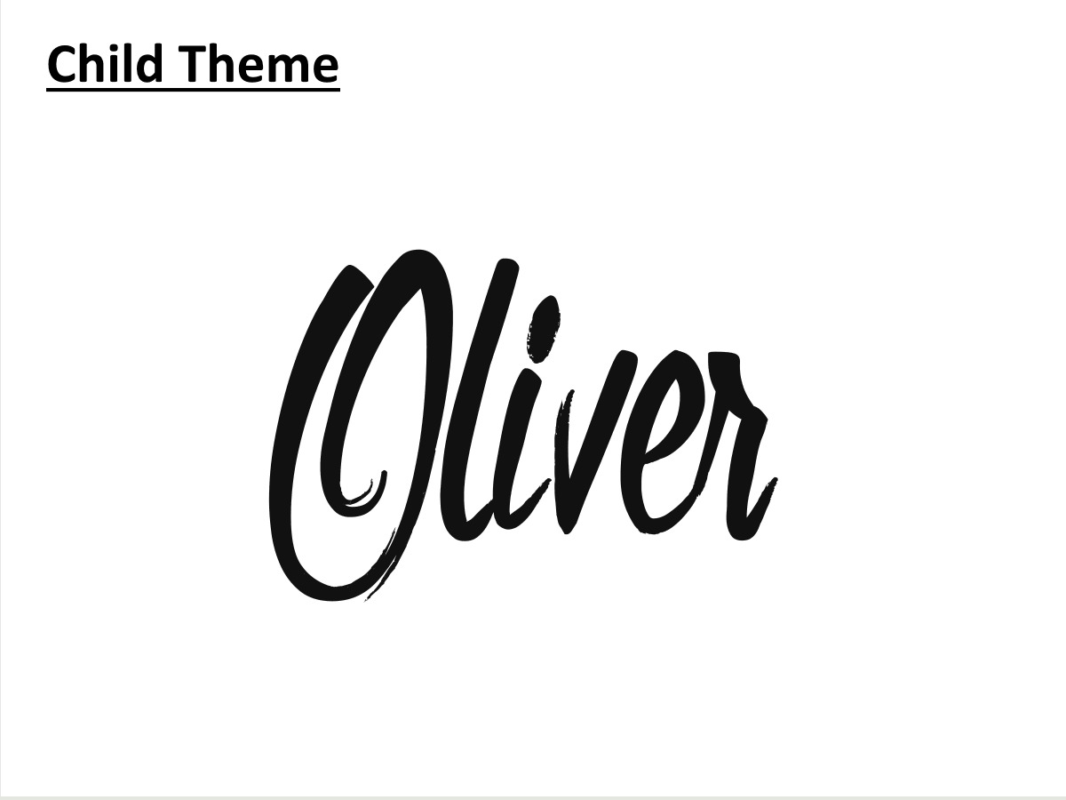 Oliver Child theme WordPress