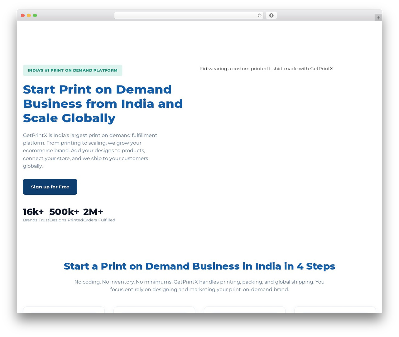 TeeSpace WordPress theme design - getprintx.com