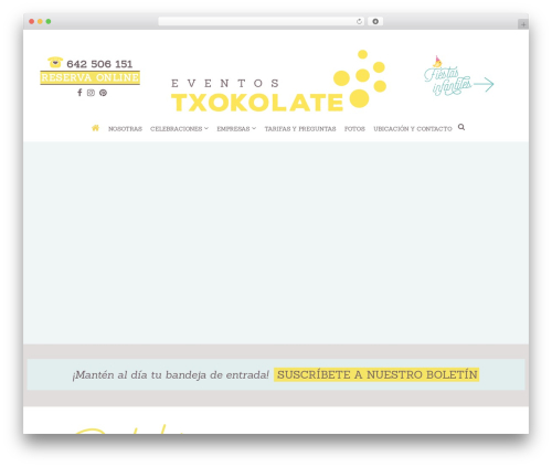 Txokolate_net WordPress theme design - eventostxokolate.net