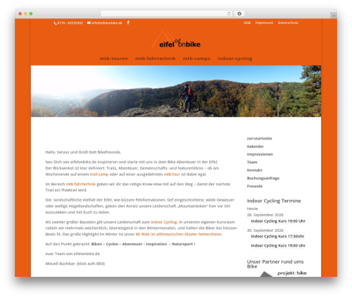 WordPress theme Divi - eifelonbike.de