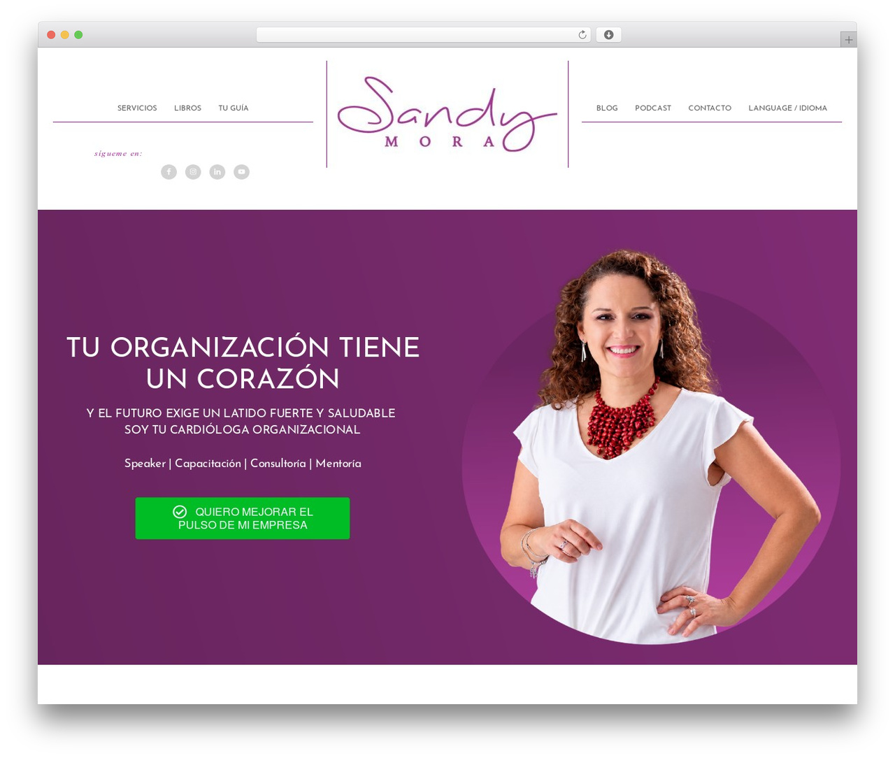 WordPress theme Genesis - sandy-mora.com