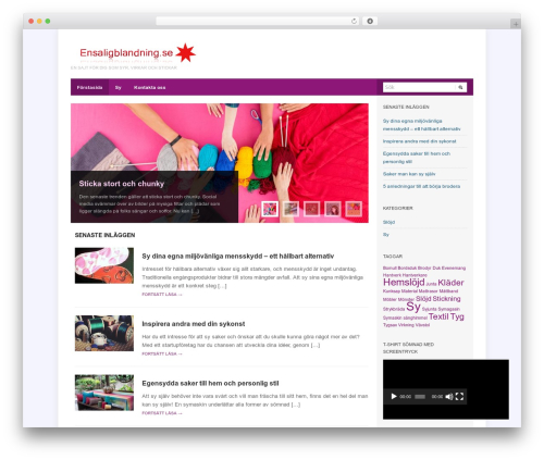 WordPress theme Erudito - ensaligblandning.se