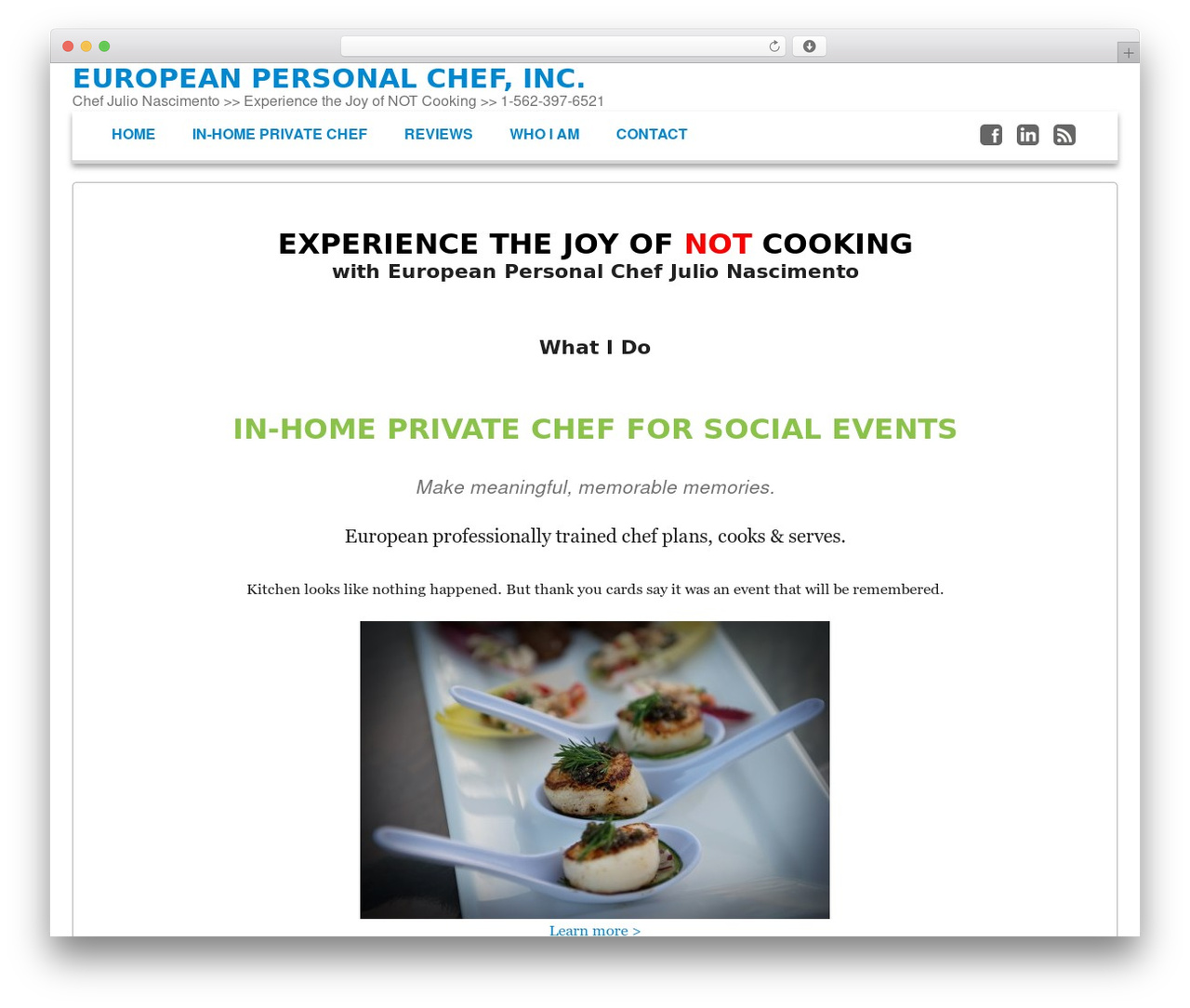 WordPress theme Get Noticed! - europeanpersonalchef.com WordPress theme Get Noticed! - europeanpersonalchef.com