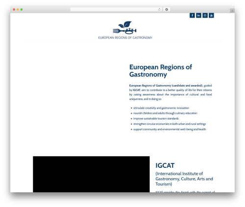 WordPress website theme Kidsplanet - europeanregionofgastronomy.org