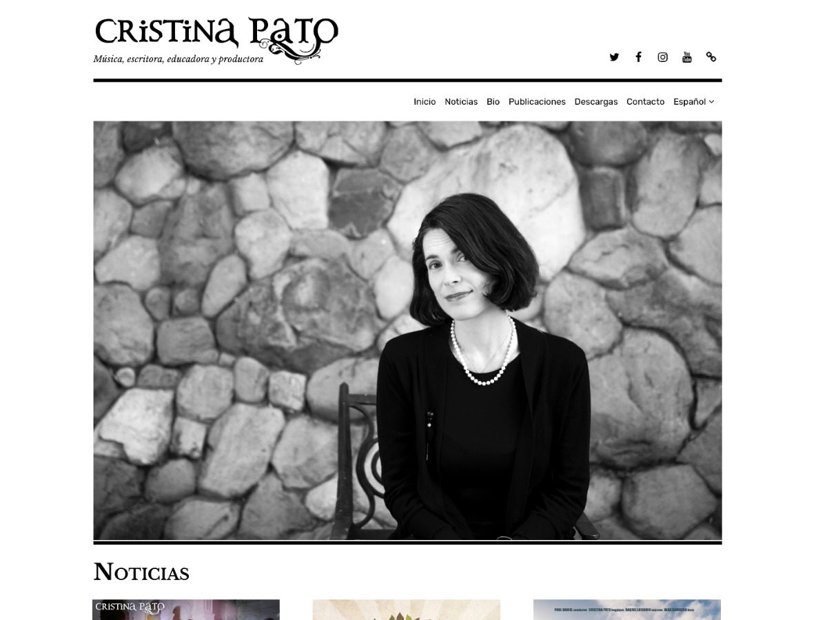 Best WordPress theme Cristina Pato 2022