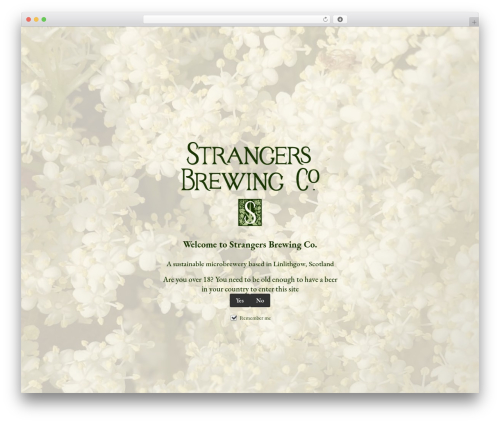 Divi WordPress theme - strangersbrewing.co.uk