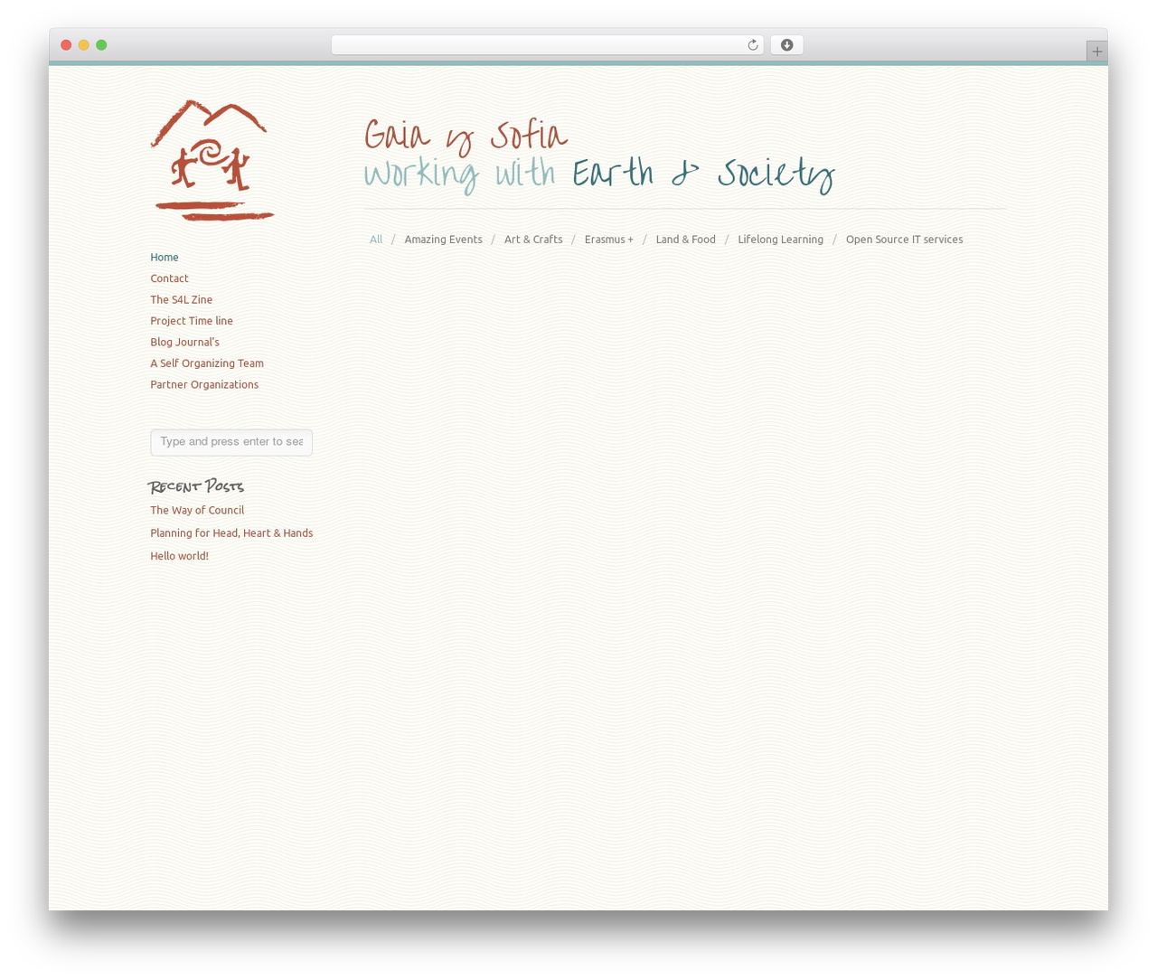 Infinity WordPress theme - e.gaiaysofia.com
