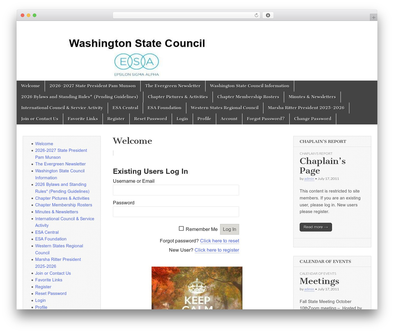 Magazine Basic free WordPress theme - esawashington.org
