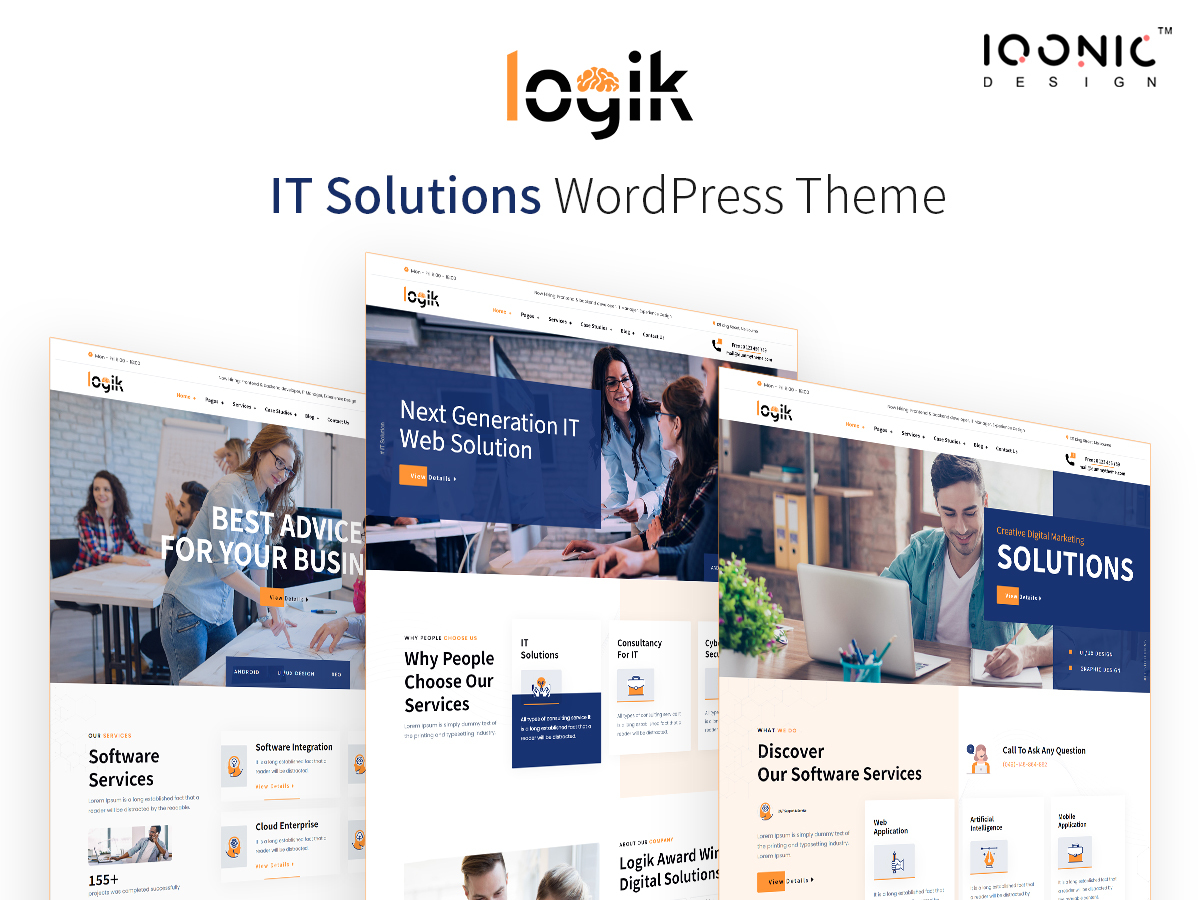 Theme WordPress Logik by Iqonic Design