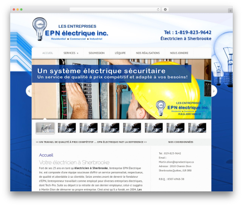 WordPress theme Aggregate - epnelectrique.ca