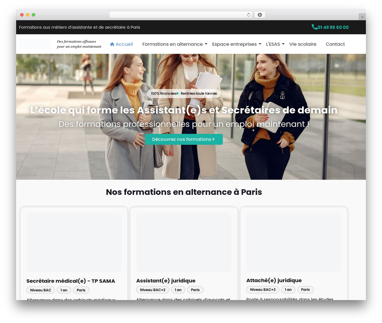 WordPress theme Betheme - esas-formation.fr