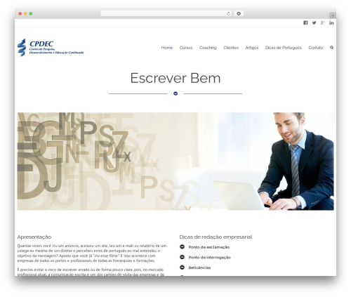 WordPress theme Meteor - escreverbem.com.br
