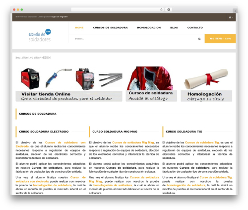 WordPress theme Pharmacy - escueladesoldadores.com