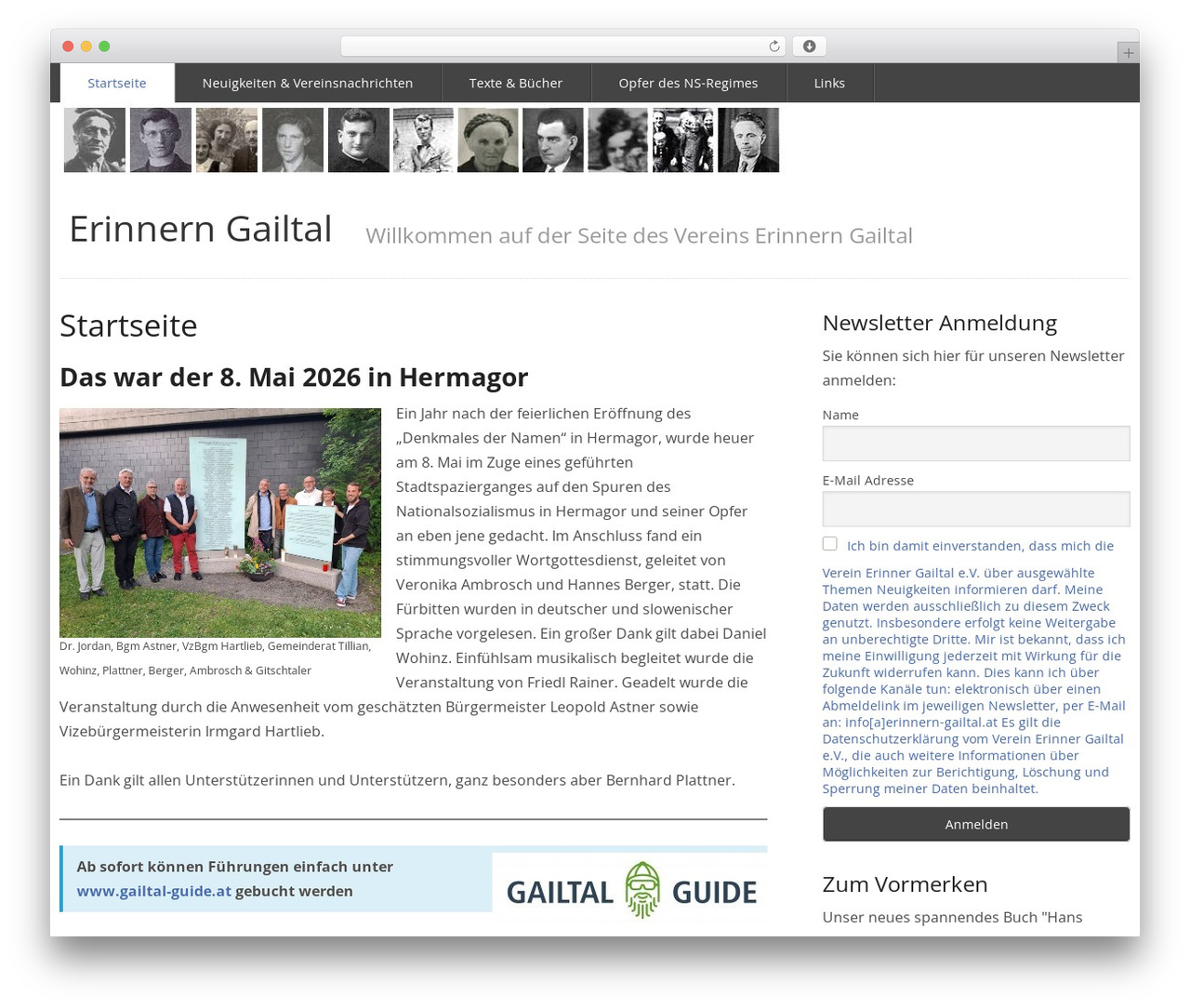 WordPress theme rtPanel - erinnern-gailtal.at