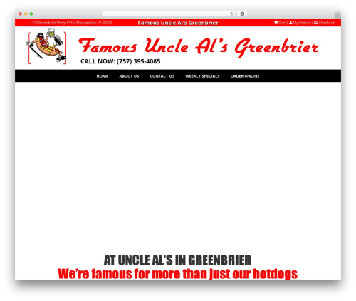 WordPress theme Toolset Starter - famousunclealsgreenbrier.com WordPress theme Toolset Starter - famousunclealsgreenbrier.com